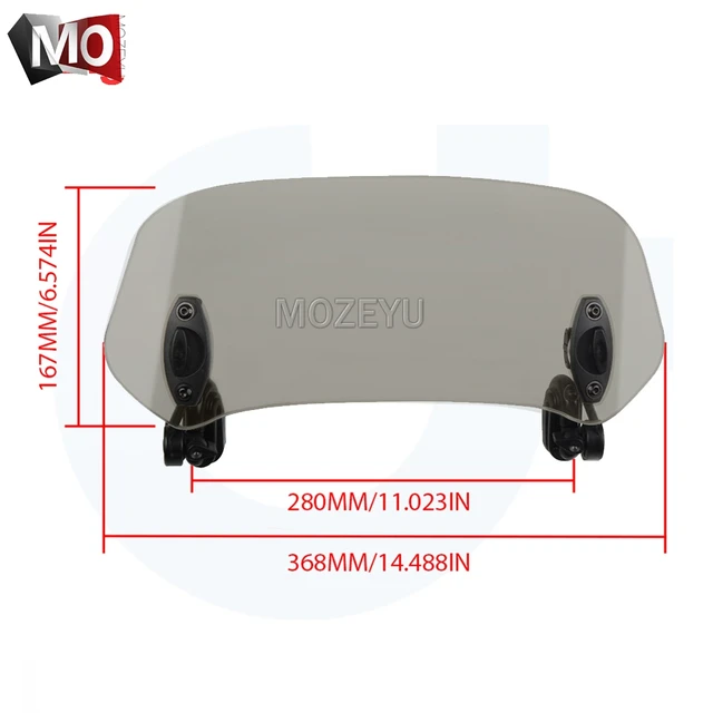 Motorcycle Windshield Extension Spoiler Windscreen Air Deflector For Suzuki VS 600 800 DL650 DL1000 DL250 V-STROM 650 1000 XT Big 2