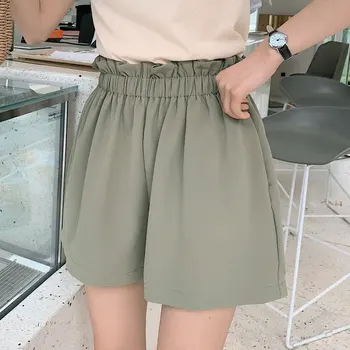 

Summer Women Chiffon Shorts Casual Loose Wide Leg Shorts High Waist Short For Women 2020 wholesale