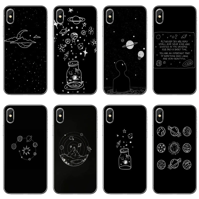Черный locksreen space planet аксессуары чехол для телефона Xiaomi Redmi Note 8 7 6 5A 4 Pro 7A K20 6A 4A 4X 5 Plus