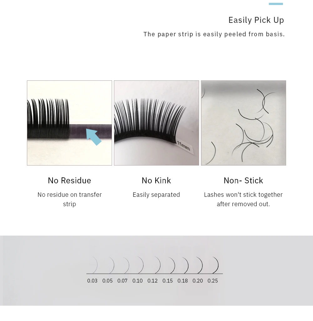 H&L SINCE 1990 16Rows 0.05 thickness individual eyelash lashes maquiagem cilios for professionals soft mink eyelash extension