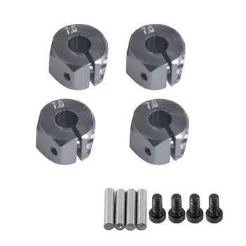

4pcs/lot 7mm Thick 12mm Aluminum Wheel Hex Nut With Pins Drive Hubs 102042 Upgrade Parts For 4WD RC Car Himoto