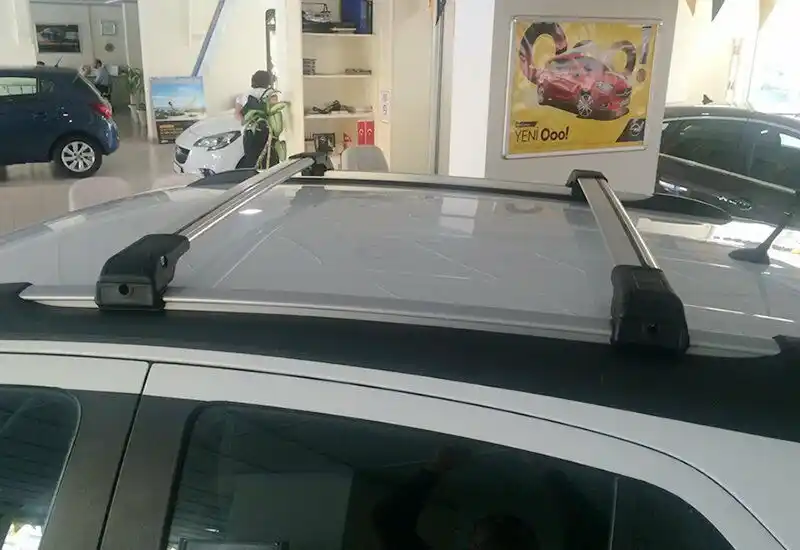 ROOF Rack Cross BAR Cross Rail Lockable Factory Rail for KIA Soul 2020 Grey