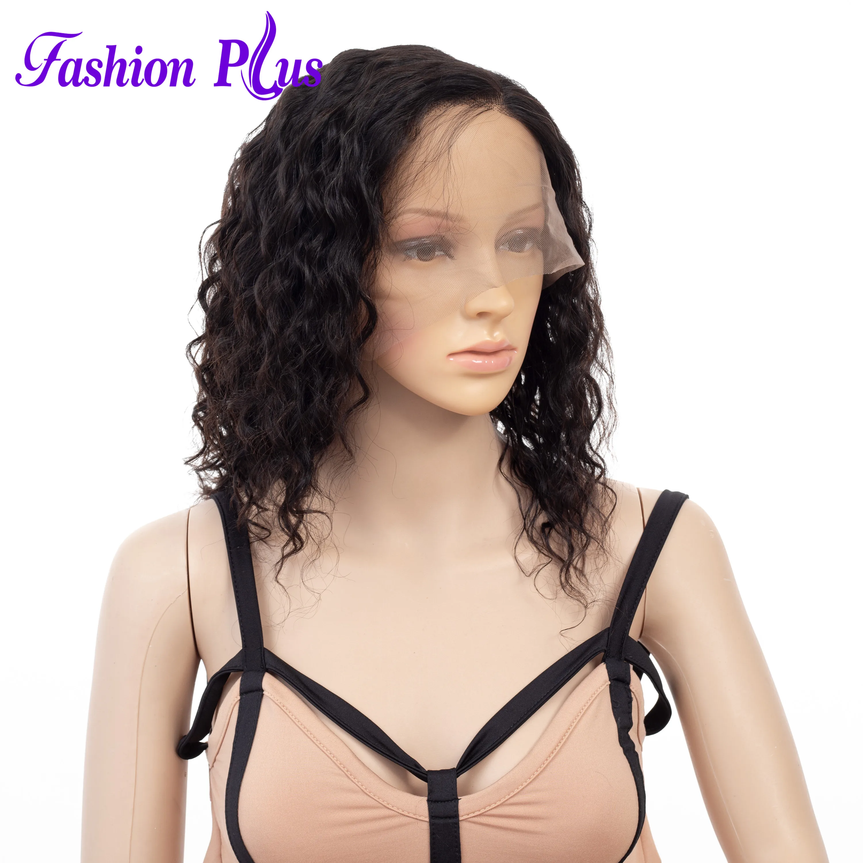 Full Lace Human Hair Wigs For Women Short Human Hair Natural Color Loose Wave Brazilian Remy Human Hair Wigs 150% Density