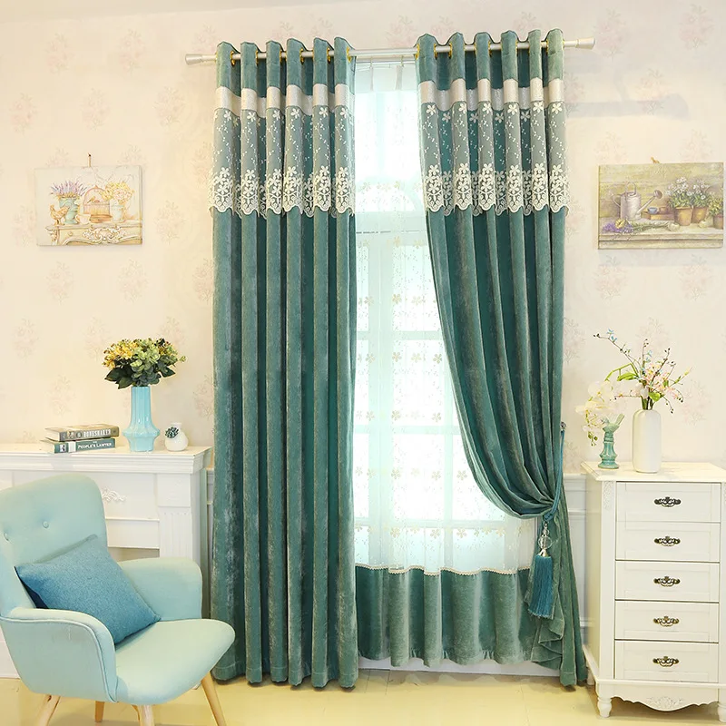 Кашемировый-как шитьё занавеска окрашенная-тканые оттенок Шторы s для Гостиная и Спальня