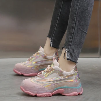 

New Women Sport Sneakers for Walking Jogging Spring Summer Comfortable Running Shoes Mesh Breathable Sport Athletic Sneakers