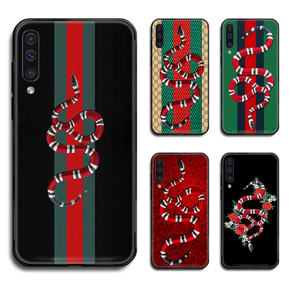 Роскошный брендовый модный Змеиный чехол для телефона Samsung Galaxy A 10 20 30 S E 40 50 51 70 71 J 5