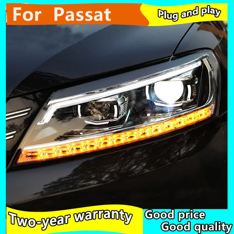 Автомобильные фары KOWELL для vw 2012-2016 passat светодиодные VW светодиодный