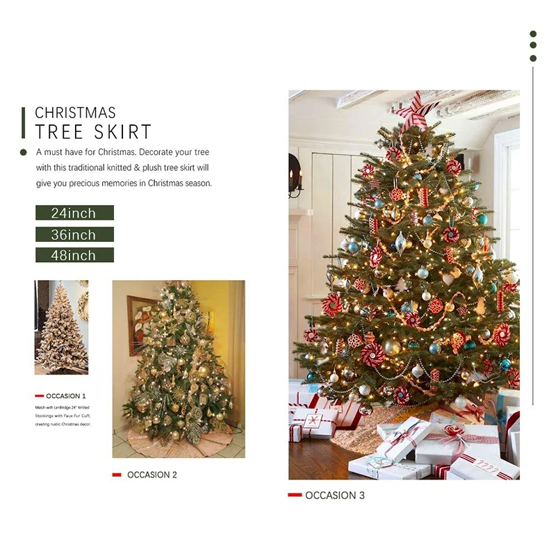 Christmas Tree Skirts 48Inch Sparkly Tree Skirt Fabric Carpet Round Gold Sequin Chrismas Tree Mats Beautiful Photography Tree Sk