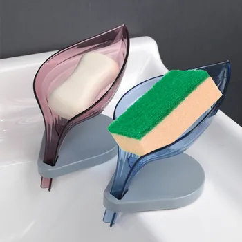 

Simple Leaf Shape Soap Box Dish Storage Plate Tray Holder Case Soap Container Household Storage Tray Holder Case Container