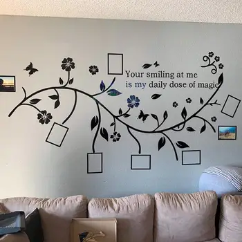 

Acrylic Wall Sticker Tree Picture Photo Frame Poster Sticker DIY Art 3D Stickers Decoration Wall Decor Sticker Home Decor New
