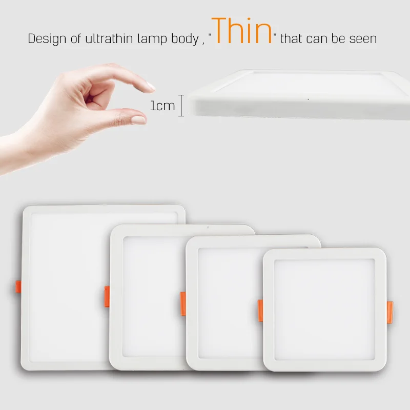 20W Ultrathin Square LED Panel Lights Surface Ceiling Downlight 6W 8W 15W 220V Round Ceiling Panel Lamps Indoor Bedroom Lighting