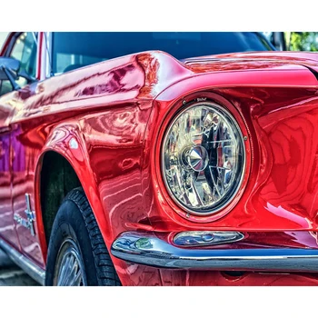 

Oil Picture By Number Red Car Frame 40x50 Painting By Number On Canvas DIY Craft Kits For Adults Color Drawing Home Decoration