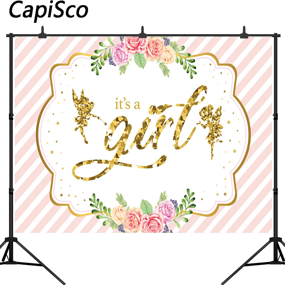 

Фон для фотосъемки с изображением золотых букв в стиле принцессы для вечеринки в честь рождения ребенка