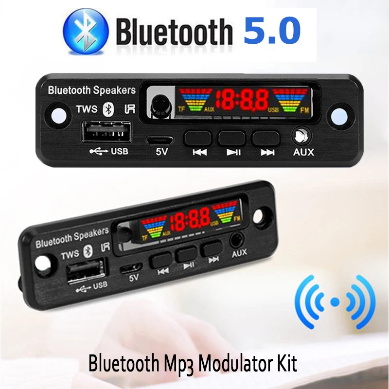 Автомобильный беспроводной FM-приемник MP3 декодер Bluetooth 5 0 Usb 3 мм В | Автомобили и