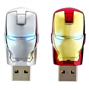 

JASTER Large capacity Iron man pendrive Metal waterproof pen drive 16gb 32gb 64gb usb stick usb flash drive U disk gift cle usb