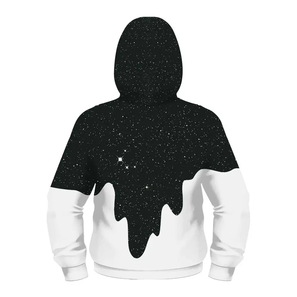 Худи с 3D принтом «космическая Галактика»; детская куртка; детский пуловер с длинными рукавами; топы для девочек и мальчиков; толстовки с капюшоном на молнии; Свитшот