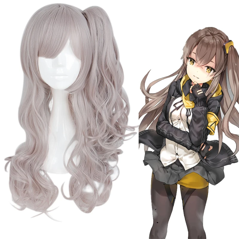 

Game Girls Frontline Cosplay Wigs UMP45 Cosplay Wig Heat Resistant Synthetic Wig Hair Halloween Party Anime Women Cosplay Wig