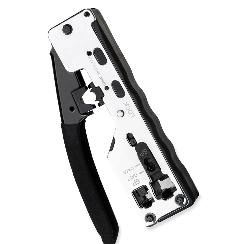Crimp Metal Clip Rj45 Tool Network Crimper Crimping Tools For Cat7 Cat6 Cat5E Cat5 Stp Plugs Rj45 Connector Cables