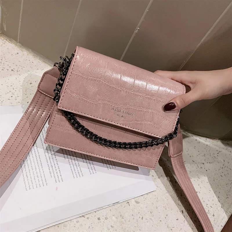 

New Arrival Chain Small Bag Women's 2019 New Style Fashion Fashion Small Square Bag Broadband Shoulder Bag Versatile INS Shoulde