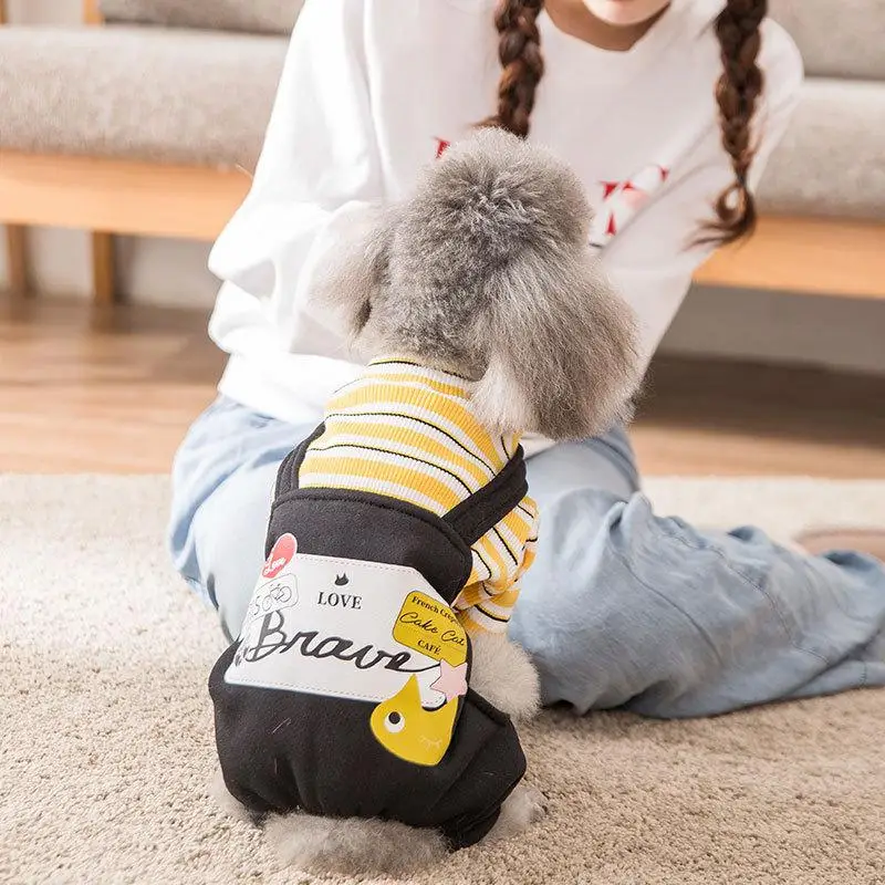 1PCS Cute Knitted Pet Dog Clothes Soft Puppy Dog Cat Costume Clothing Ropa Para Perro Spring Pet Jumpsuit XS-XXL Pet Supplies