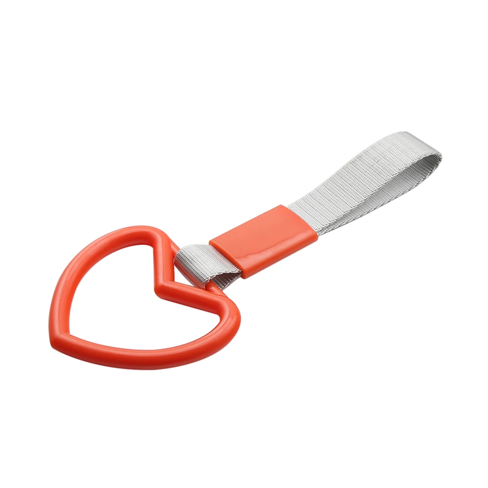 Оранжевый Tsurikawa Ring Heart JDM Train Bus Handle Hand Strap Drift Charm Strap Drift Auto Accessories - Цвет: Оранжевый