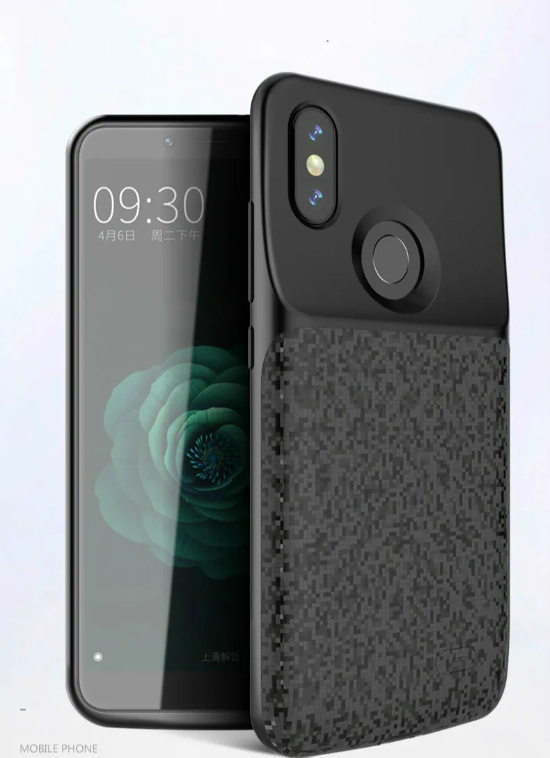 5200mAh силиконовый ударопрочный чехол аккумулятор для Xiaomi Mi 6 Чехол зарядного