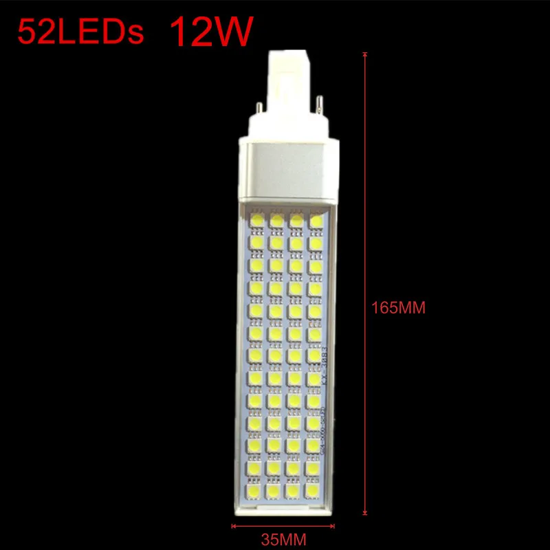 G24 led lamp bulb 6W 8W 10W 12W 14W 5050 Light warm white/Cool white Spotlight 180 Degree Horizontal Plug Light led light led lamp