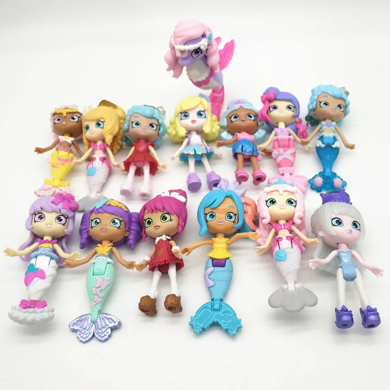 

6pcs/Set Original Figurine Mini Mermaid Princess Dolls For Girls Toys Mermaid Action Figure Model