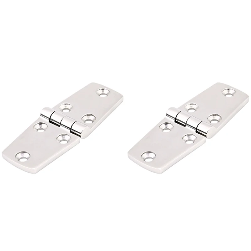 

TOP 2Pcs Boat Marine Flush Door Hinges 4inch X1.5inch Aisi 316 Stainless Steel Hinges Boat Accessories Marine