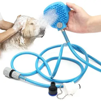 

Pet Bathing Tool Shower Tool Cleaning Washing Bath shelf Sprayers Palm-Sized Dog Scrubber Sprayer Hand Massage étagère douche
