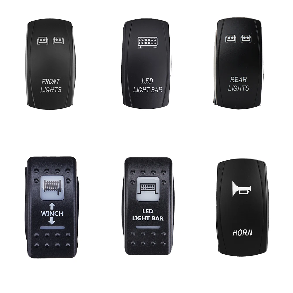 Switches LED Light Bar Rocker Switch for UTV Polaris Ranger RZR Can Am