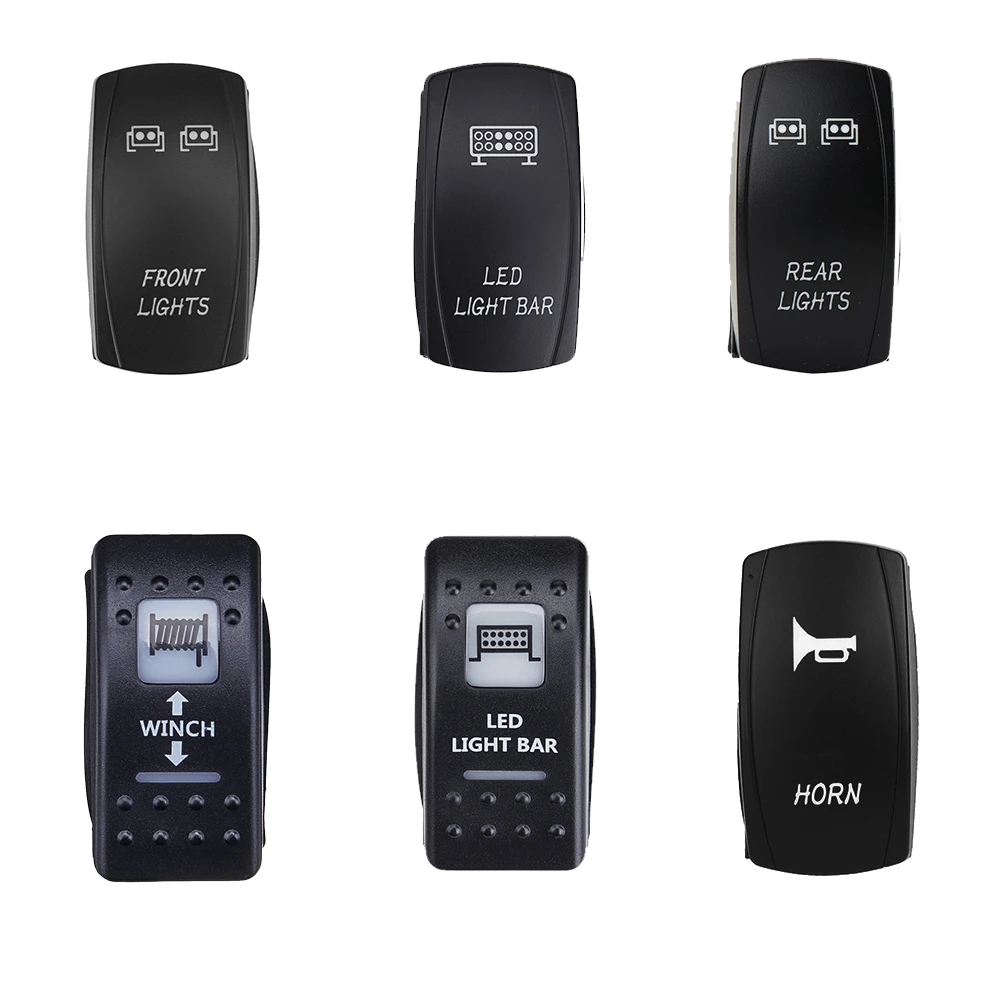 Kemimoto For Can Am Maverick Commander Rocker Switch Illuminated Led