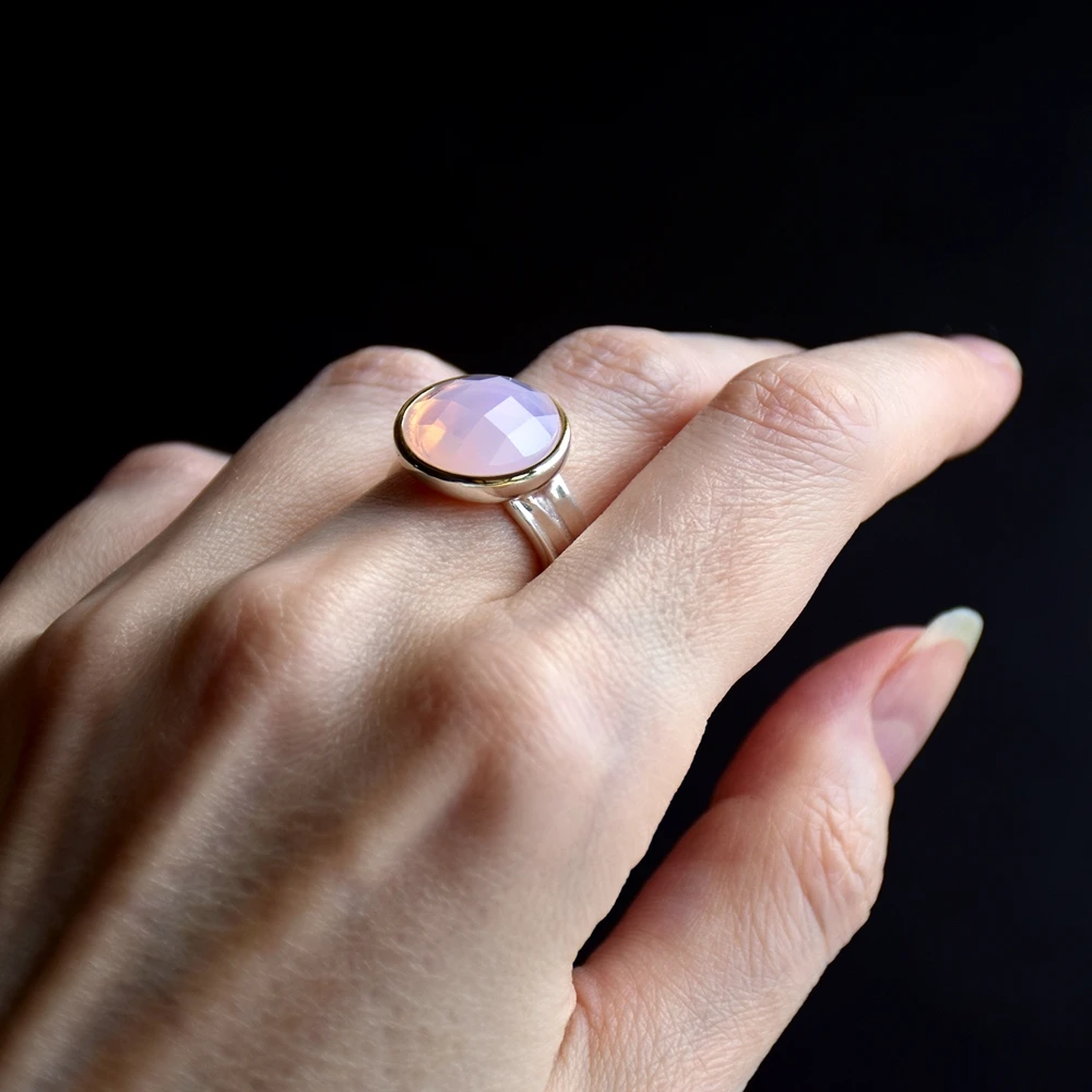 Beste DreamCarnival 1989 Top Kwaliteit Merk Vrouwen Zilveren Kleur Ringen Kussen Cut Roze Zirkoon Wedding Party Moet Jewlery WA11709