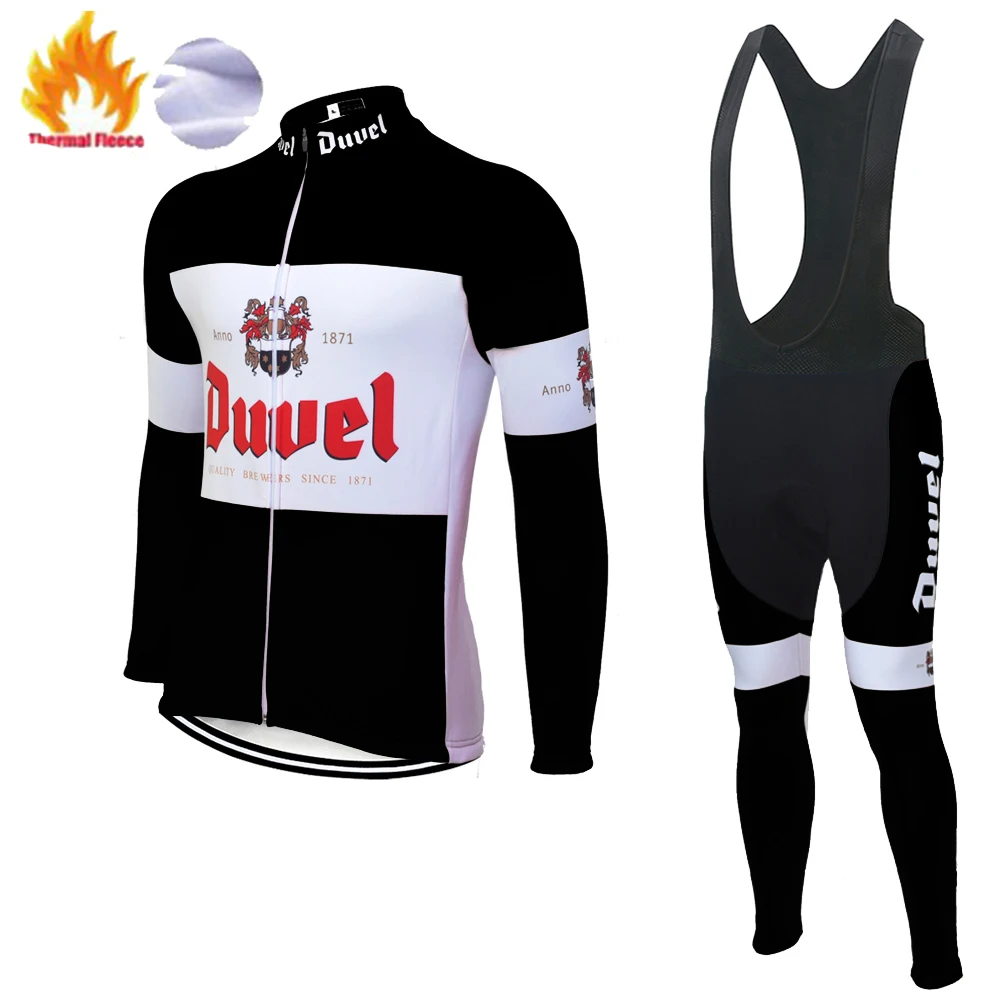 DUVEL велосипедная майка мужская с длинным рукавом набор ropa bicicleta hombre invierno велосипедная одежда зимняя флисовая велосипедная Одежда MTB ropa