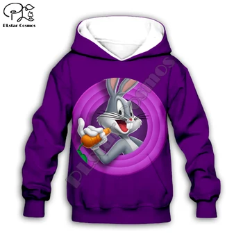 

Kids Bugs Bunny print 3D merry christmas hoodies Sweatshirts children toddler baby Looney Tunes boy girl zipper tshirt Pants
