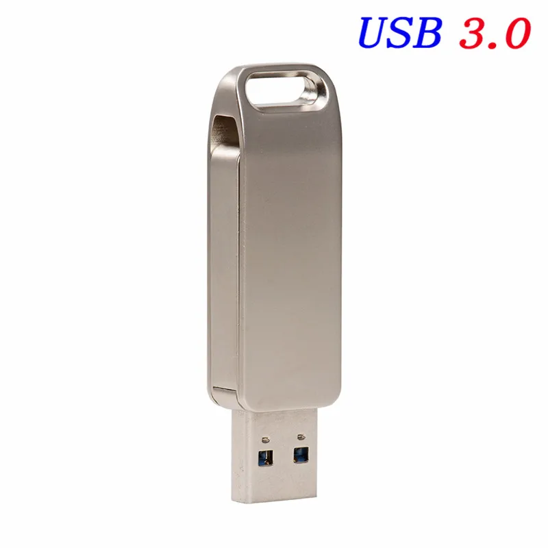 Высокоскоростной USB 3,0 Металлический флеш-накопитель 16 ГБ 32 ГБ 64 ГБ 128 ГБ флеш-накопитель вращающийся USB флеш-накопитель настраиваемый логотип - Цвет: A