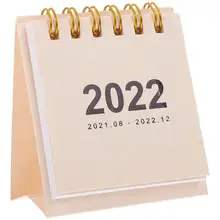 

1Pc Creative 2022 Mini Calendar Simple Office Tabletop Calendar Paper Calendar
