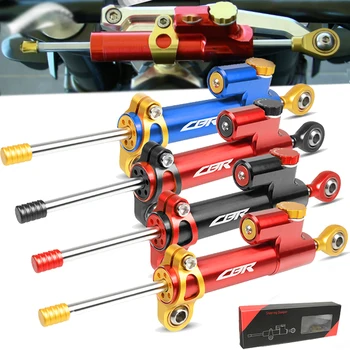 

For HONDA CBR 400 cbr600 CBR900RR CBR250R CBR1000RR cbr650r CNC Motorcycle Damper Steering Stabilize Linear Reversed Safety CBR