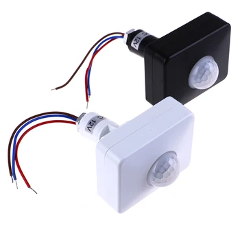 

Motion Sensor Automatic Infrared AC 110V 220V PIR Motion Switch Detector DC 12 Volt Lamp Light Outdoor Timer Sensor Switch