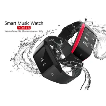 

YD618 Smart Band Bracelet IP68 waterproof 512MB Memory Dynamic Heart Rate Sports Wristbands