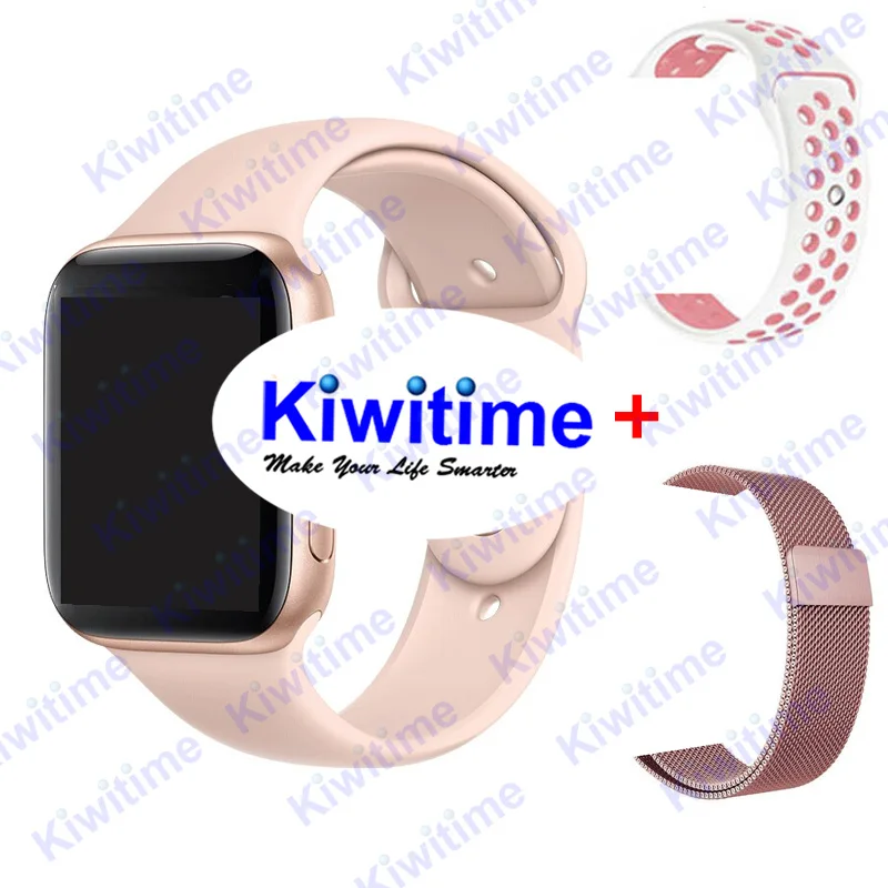 RGold Pink C20 A5 KIWITIME IWO 11 gps Bluetooth умные часы 1:1 Смарт часы 44 мм чехол для Apple iOS Android сердечного ритма кровяное давление IWO 10 Обновление - Цвет: RGold Pink C20 A5