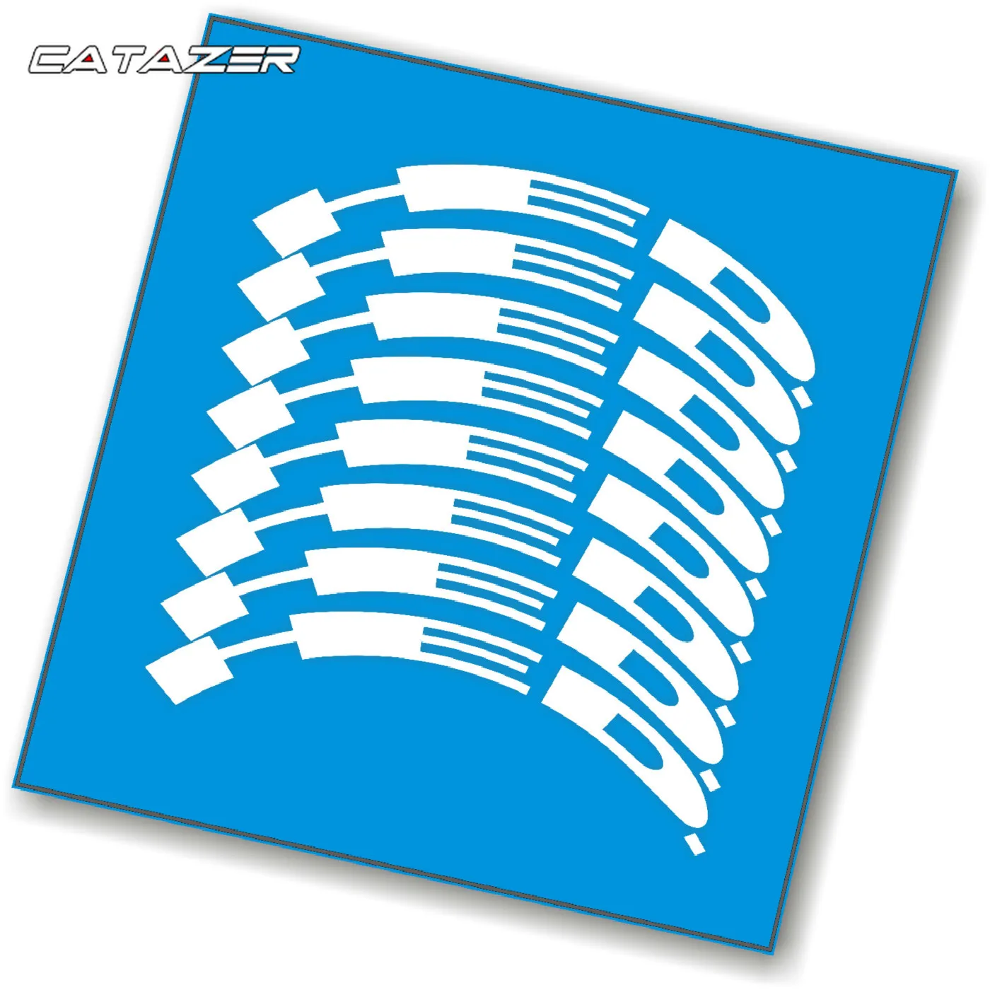 

50mm Bicycle Stickers for Bike Carbon Wheelset Bike Circle Rims Stickers Road Bicycle Wheel Set Decals for 2 Wheels