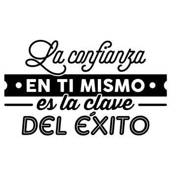 

New Spanish Sentences Letter Wall Stickers PVC Decal For Room Decoration Wall Decals Sticker Frase Wallpaper Poster Mural 4 Size