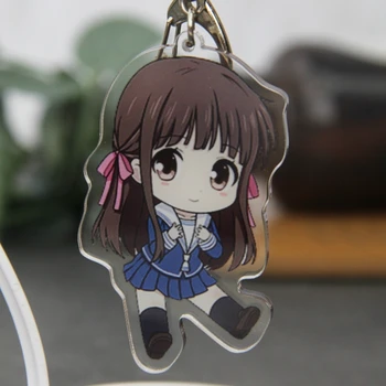 

New Anime Fruits Basket souma kyo Yuki Shigure Honda Toru Cosplay Figure Acrylic Keychain Pendant Keyring Gifts