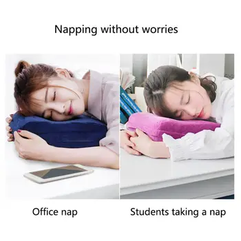 

New Nap Sleeping Pillow Cushion Memory Foam Pillow Slow Rebound Desk Nap Pillow With Hollow Design For Face Down Sleeper