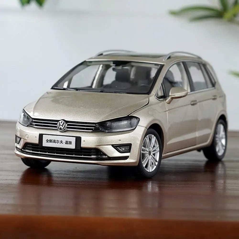 1/18 Scale Volkswagen VW Golf Sportsvan Gold Diecast Car Model Toy Gift | Игрушки и хобби