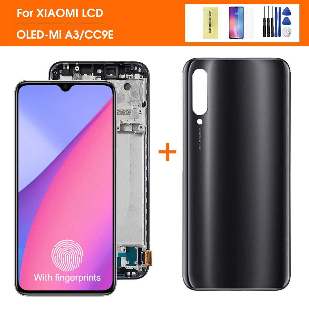 Сенсорный экран Super Amoled для Xiaomi Mi A3 замена экрана дигитайзер сенсорное стекло