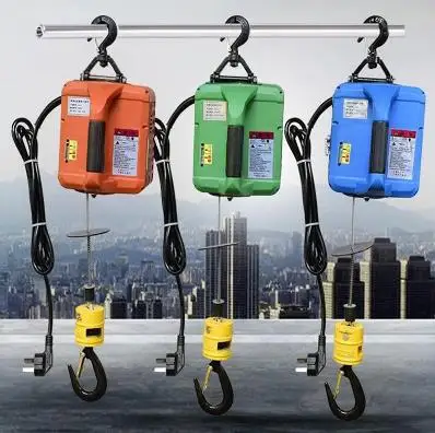 500KG Electric hoist Portable Winch electric steel wire rope lifting 220V/110V | Инструменты