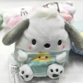 8/лот 8 см плюшевый Кошелек Sanrio KT My melody Мягкий мобильный Cinnamoroll Собака чучела плюшевые сумки для игрушек кулон - Цвет: C