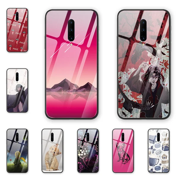 

For Ooeplus 7 7pro 5 6 case Tempered glass Phone Case Cover For Oneplus 7 7pro lovely Oneplus 5 6 phone cases Tempered glass